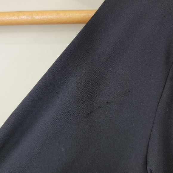 Moda International | Black Double V Body Con Dress Size Small - Picture 2 of 7